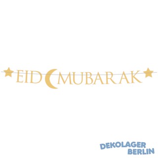 Girlande als Grukette Eid Mubarak fr das Zuckerfest