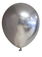 Chrome oder Spiegel Luftballons silber 30 cm 12