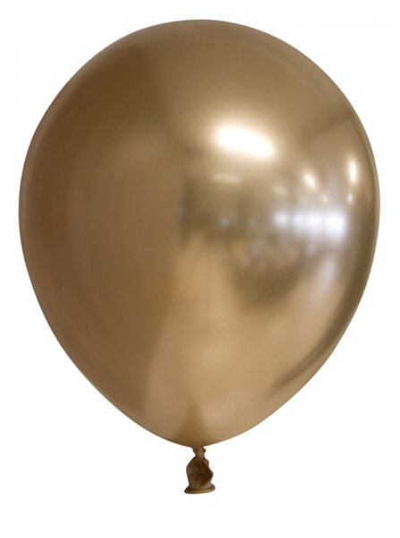 Chrome oder Spiegel Luftballons gold 30 cm 12