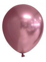 Chrome oder Spiegel Luftballons rosa / pink 30 cm 12