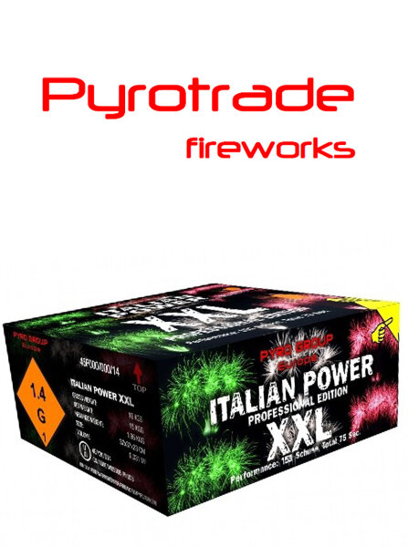 Silvester Feuerwerk Italien Power XXL Verbund von Pyrotrade