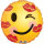 Folienballon Smiley Emoticon mit Kuss