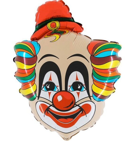 Folienballon Clown als Kopf 70cm