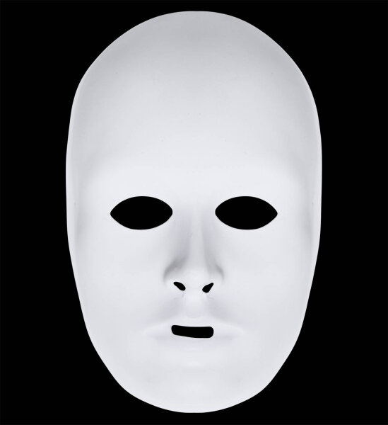 Einfache Maske weiss Venedig oder Halloween