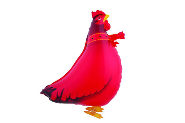 Folienballon Airwalker Ballon als Huhn bzw. Hahn 76cm