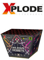 Xplode Feuerwerk Batterie Fanshape Crossette