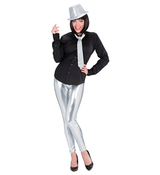 Leggings in silber