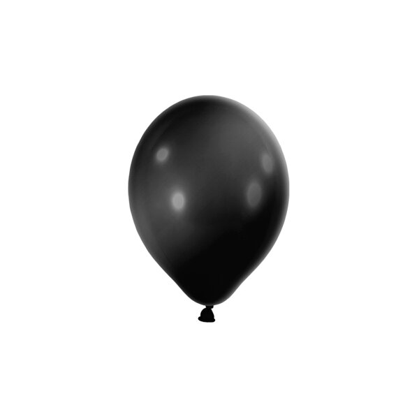 100 Luftballons 5 12 cm Mini Ballons in metallic schwarz