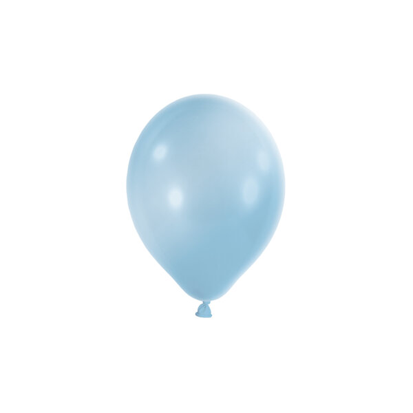 100 Luftballons 5 12 cm Mini Ballons in metallic hellblau