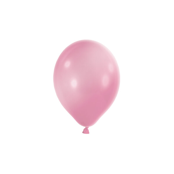 100 Luftballons 5" 12 cm Mini Ballons in metallic rosa