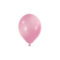 100 Luftballons 5" 12 cm Mini Ballons in metallic rosa