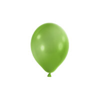 100 Luftballons 5 12 cm Mini Ballons in metallic lemon green