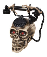 Halloween Deko Totenkopf Telefon