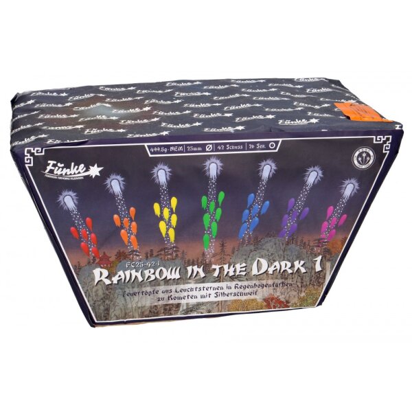 Funke Feuerwerk Batterie Rainbow in the dark 1