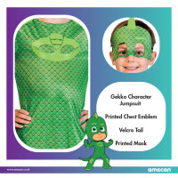 Original PJ Masks Good Gekko Kostüm für Kinder