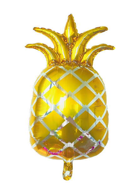 Folienballon goldene Ananas 79 cm