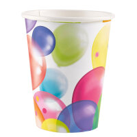 Party Becher mit Ballonmotiv