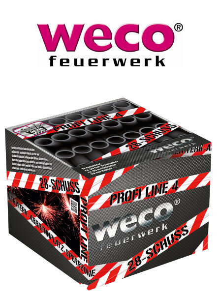 Silvester Feuerwerk Batterie Profi Line 4 von Weco