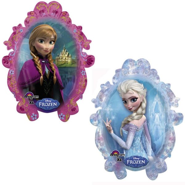 Folienballon Anna & Elsa Spiegel Frozen 76cm