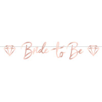 Bride to Be Girlande zur Hochzeit in Rosegold