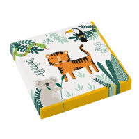 Dschungel Get Wild Party Servietten 33x33 cm