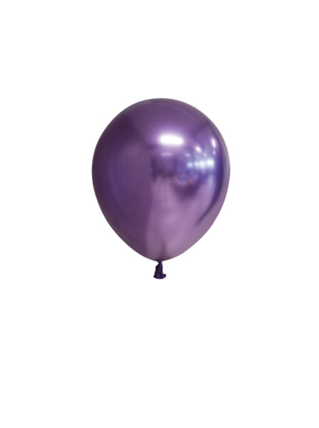 100 Luftballons 5 12 cm Mini Ballons chrome Lila Violett