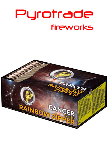 Pyrotrade Feuerwerk Batterie Rainbow Zipper