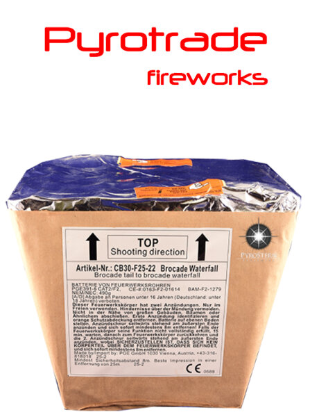 Pyrotrade Feuerwerk Batterie Brocade Waterfall