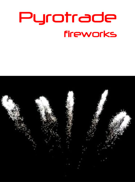 Pyrotrade Feuerwerk Batterie Silver Farfalle