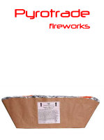 Pyrotrade Feuerwerk Single Row Gold Rain to Red Comet with Red strobe mine