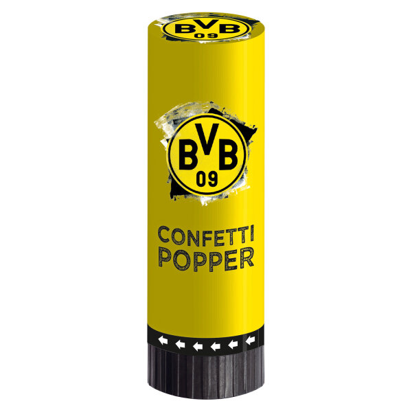 2 Party Popper Luftschlangen Bomben Borussia Dortmund