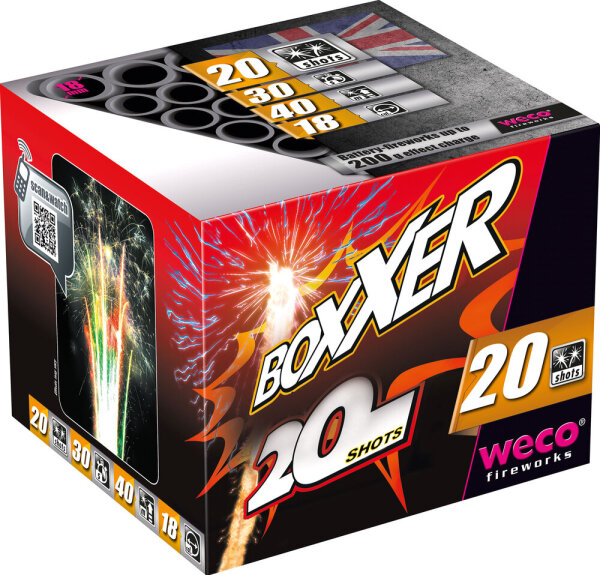 Silvester Feuerwerk Batterie Boxxer von Weco