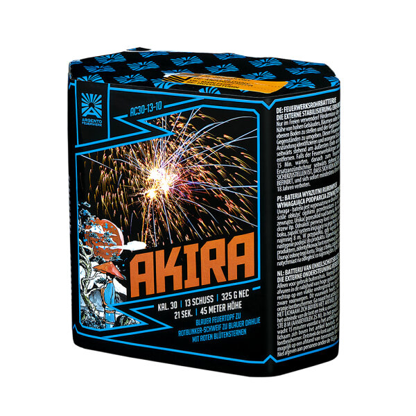 Funke Argento Akira Feuerwerk Batterie - 13 Schüsser