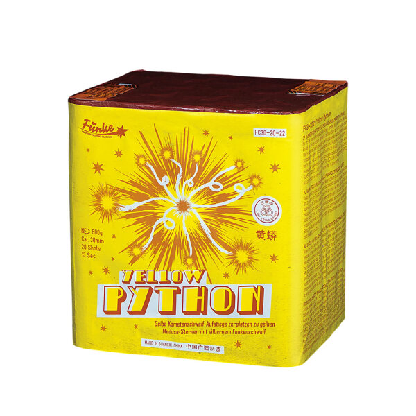 Funke Yellow Python Medusa Feuerwerk Batterie