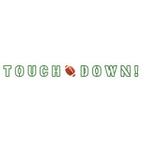 NFL Buchstaben Girlande Touch Down