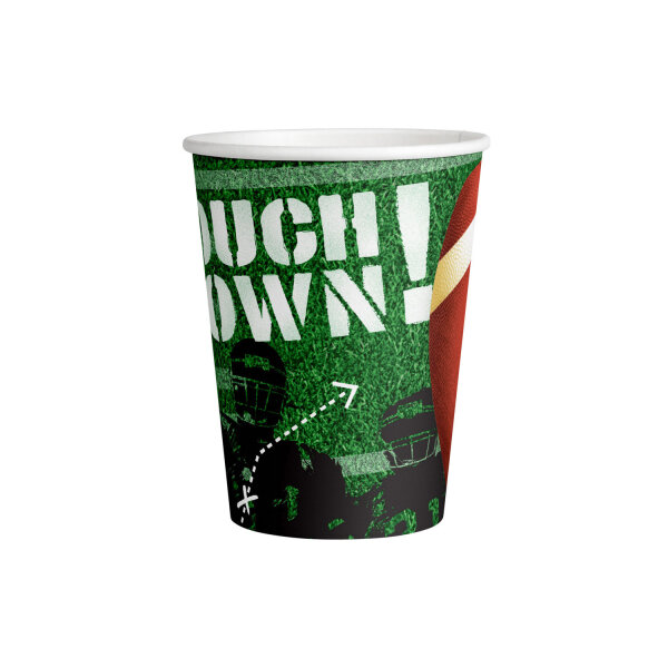 8 Touch Down Becher 250 ml NFL