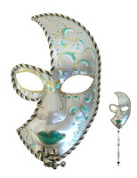 Venezianische Halbmaske am Stab Stabmaske zum Karneval in...