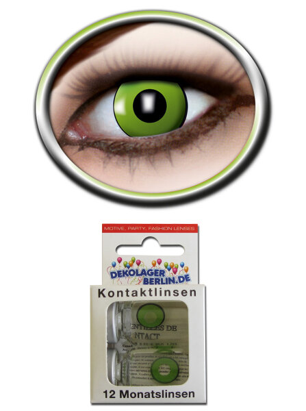 Farbige Kontaktlinsen green eye oder grünes Auge