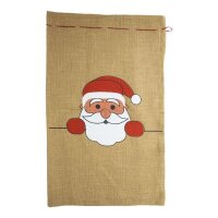 Grosser Weihnachtsmannsack 50x80cm mit Weihnachtsmann