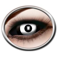 Sclera Kontaktlinsen black n white weiss schwarz von eyecatcher 22mm