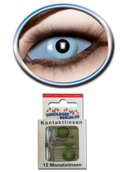 Sclera Kontaktlinsen frozen eye eis blau von eyecatcher 22mm