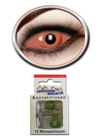 Sclera Kontaktlinsen orange eye von eyecatcher 22mm