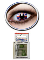 Farbige Kontaktlinsen union jack von Eyecatcher