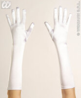 Handschuhe in weiss 40 cm aus Lycra