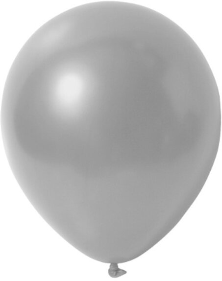 Luftballons Ballons metallic silber