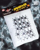 Halloween Riesen Spinnweben 500g weiss mit 20 Spinnen