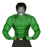 Muskel Shirt in grün für Hulk mit sixpack