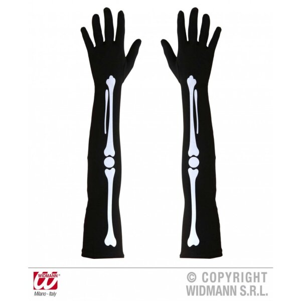 Halloween Skelett Handschuhe für Damen