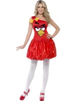 Original Angry Birds Kostüm in rot für Damen