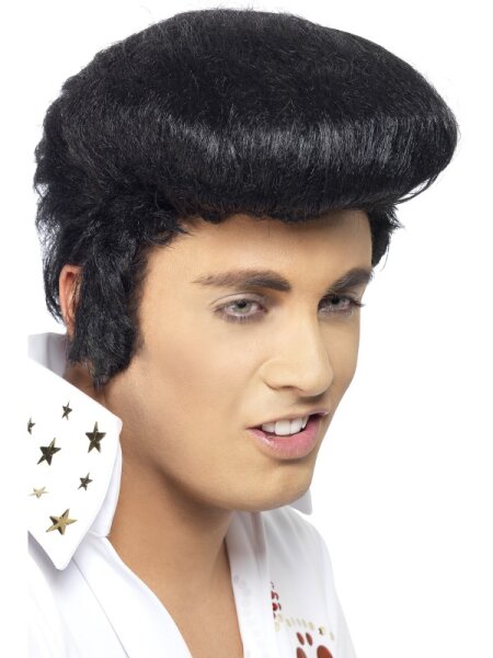 Original Elvis Presley Perücke deluxe mit Koteletten